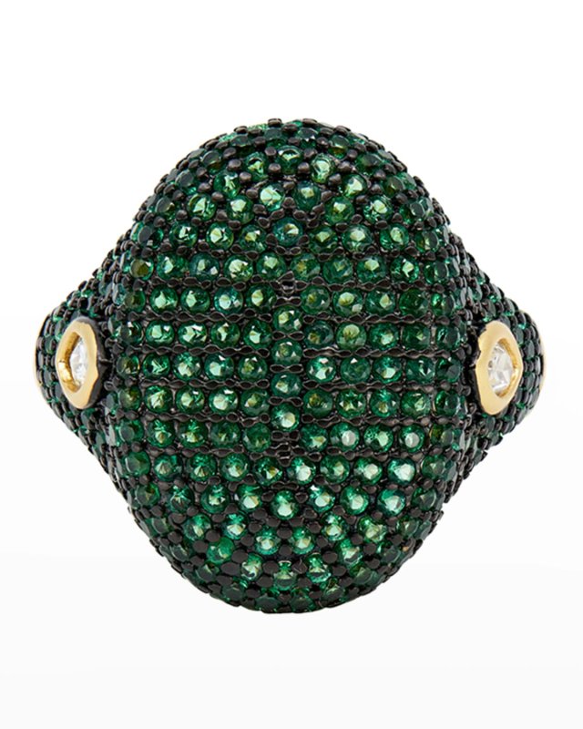 Cubic Zirconia Pave Ring, Size 6-9